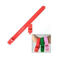 Silicone Slap Wristband With Whistle